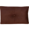 Sierkussen suède knoop dark chocolate 55x37 cm