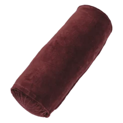 Sierkussen velours bolster aubergine