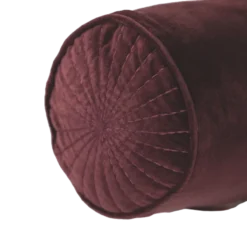 Sierkussen velours bolster aubergine
