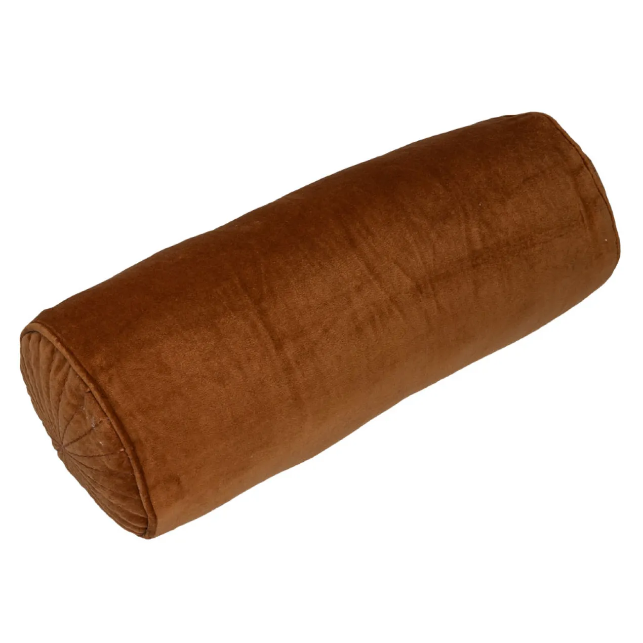 Sierkussen velours bolster cognac