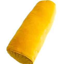 Sierkussen velours bolster ochre