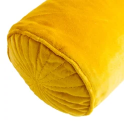 Sierkussen velours bolster ochre
