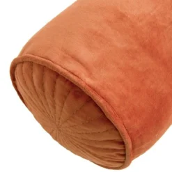 Sierkussen velours bolster orangebrass