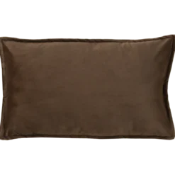 Sierkussen velours dark chocolate 56x38 cm