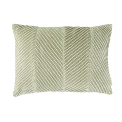 Sierkussen velours tucked allover dewgreen