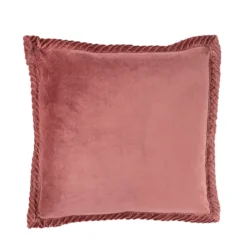 Sierkussen velours tucked border new mineral