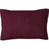 Sierkussen wol boucle bordeaux 60x42 cm