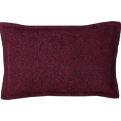 Sierkussen wol boucle bordeaux 60x42 cm