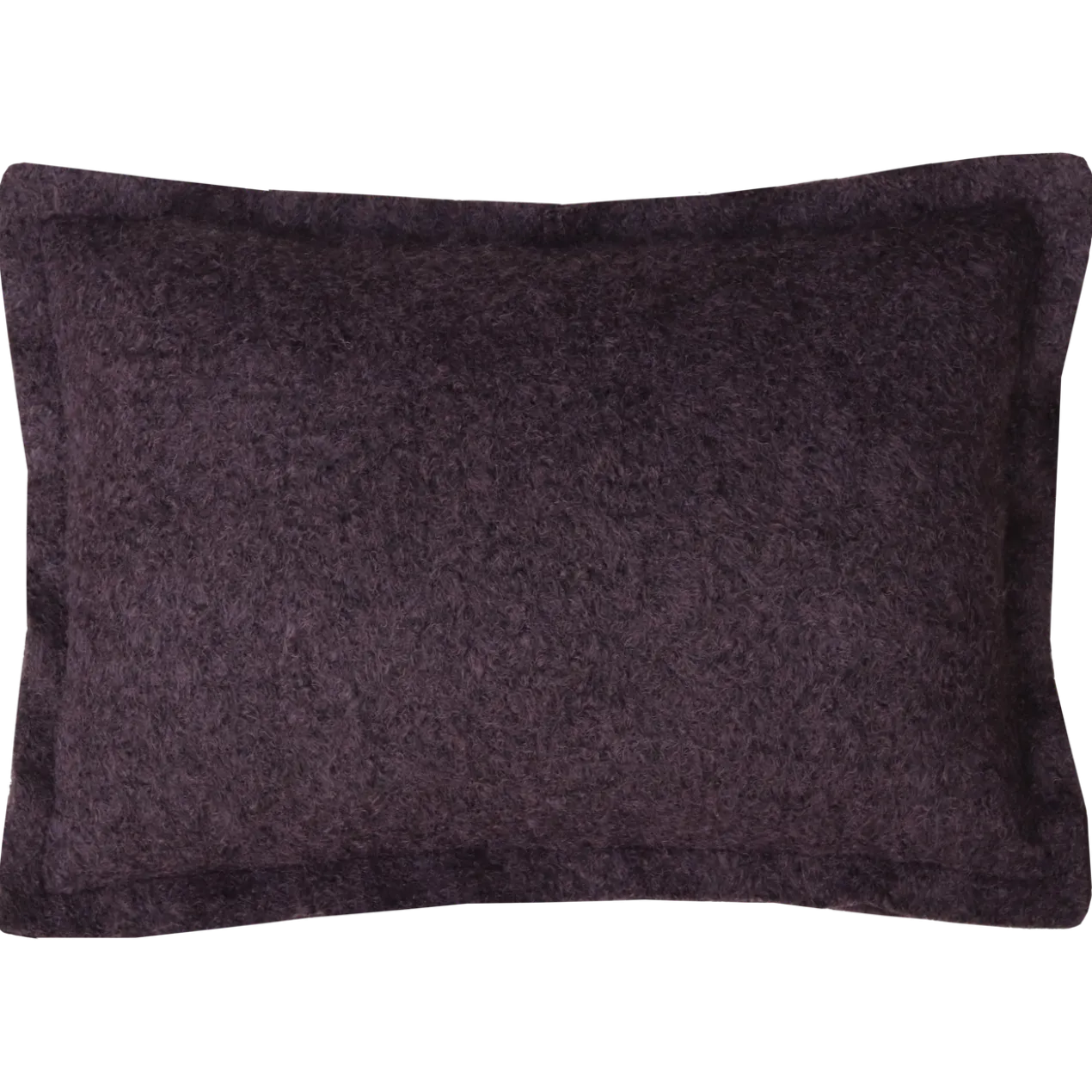 Sierkussen wol boucle dark chocolate 60x42 cm