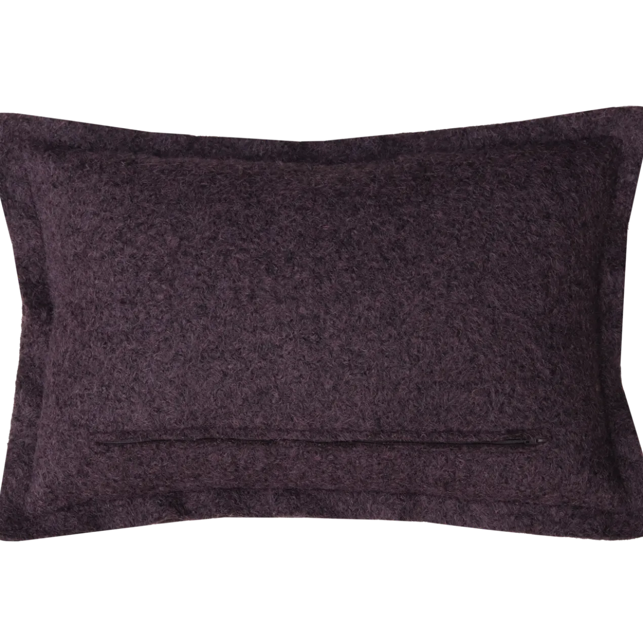 Sierkussen wol boucle dark chocolate 60x42 cm
