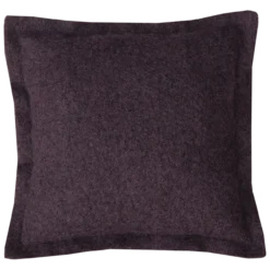 Sierkussen wol boucle dark chocolate 55x55 cm