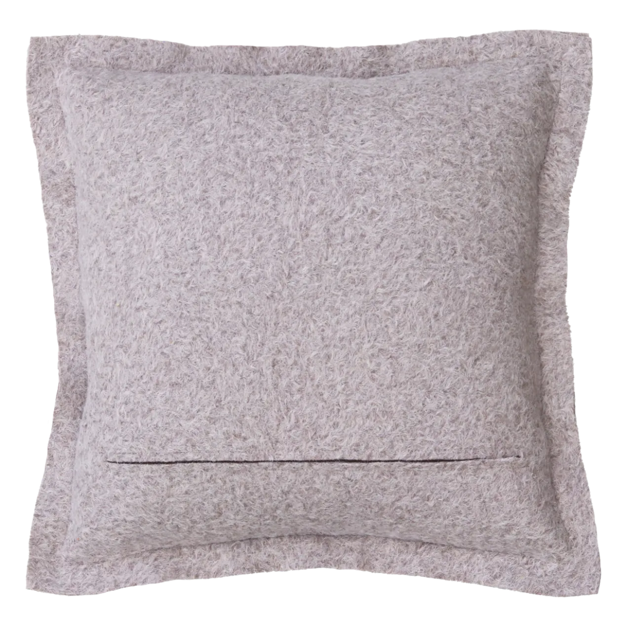 Sierkussen wol boucle taupe 55x55 cm