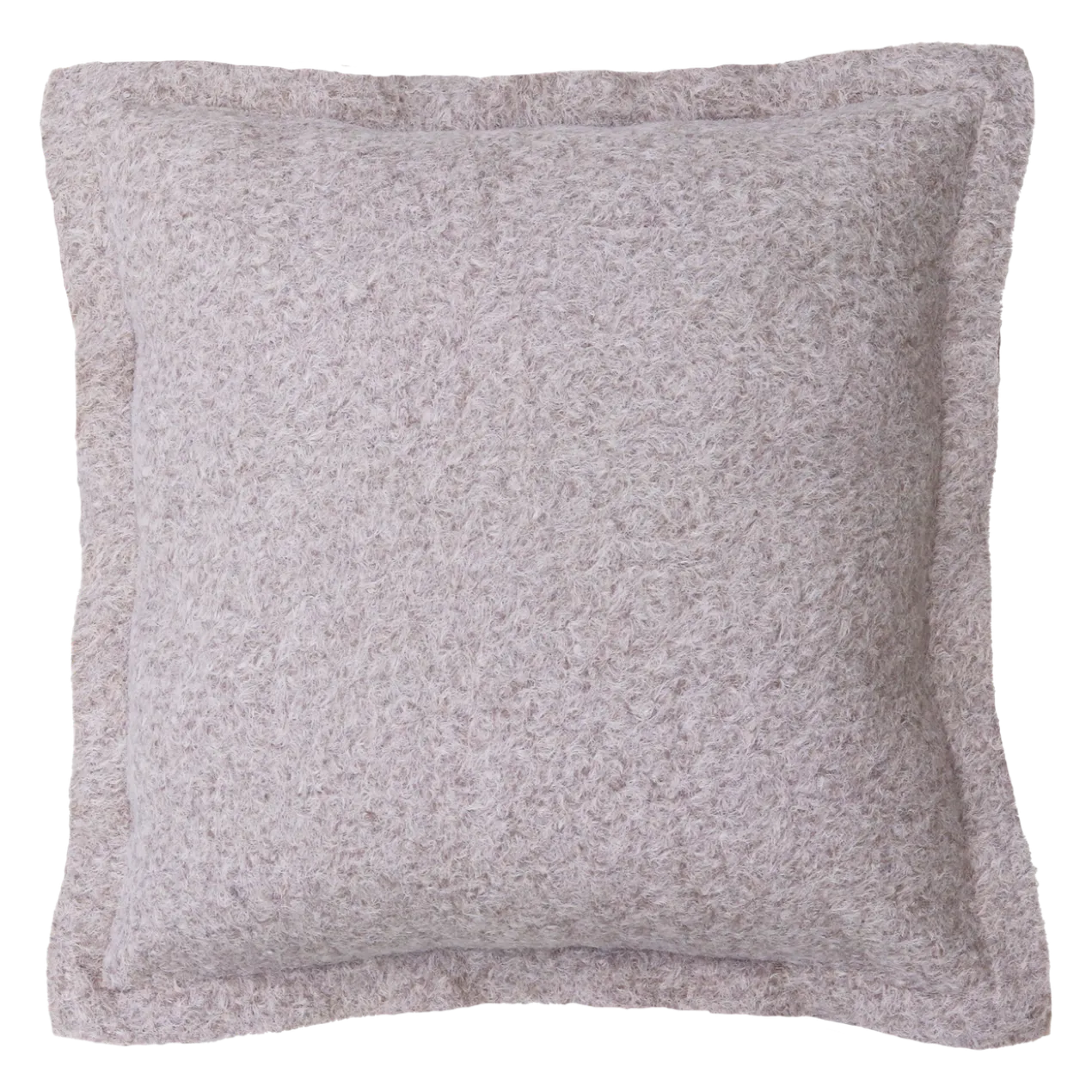 Sierkussen wol boucle taupe 55x55 cm