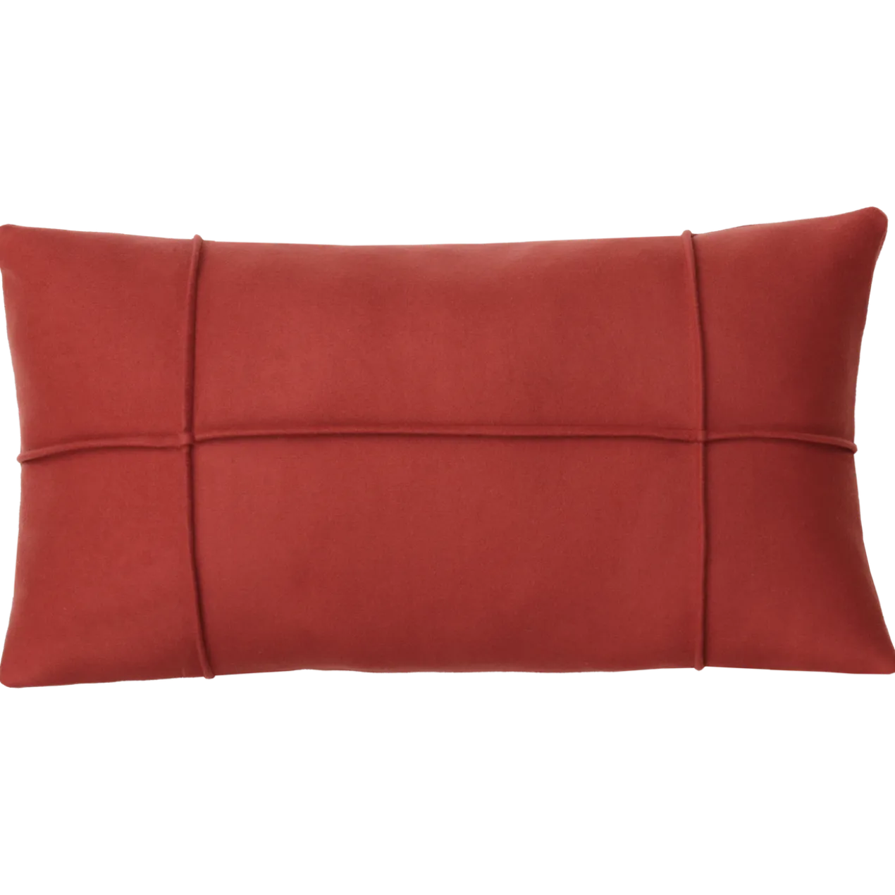 Sierkussen wol ruit brick 60x37 cm