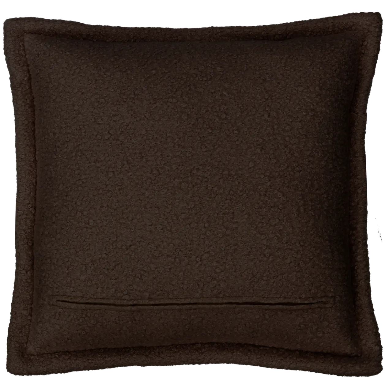 Sierkusssen bouclé dark chocolate 54x54 cm
