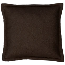 Sierkusssen bouclé dark chocolate 54x54 cm