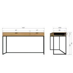 Silas bureau eiken decor [fsc]