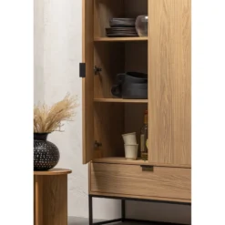 Silas 2-deurs kast eiken decor [fsc]