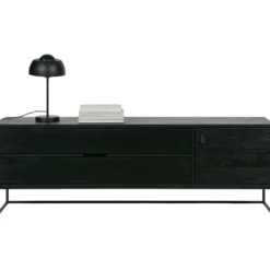 Silas tv meubel 180 cm essen blacknight [fsc]