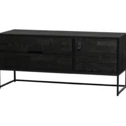 Silas tv meubel 120 cm essen blacknight [fsc]