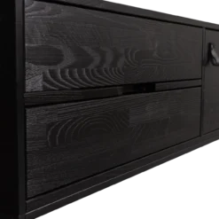 Silas tv meubel 120 cm essen blacknight [fsc]