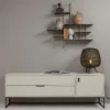 Silas tv meubel 180 cm grenen dust [fsc]