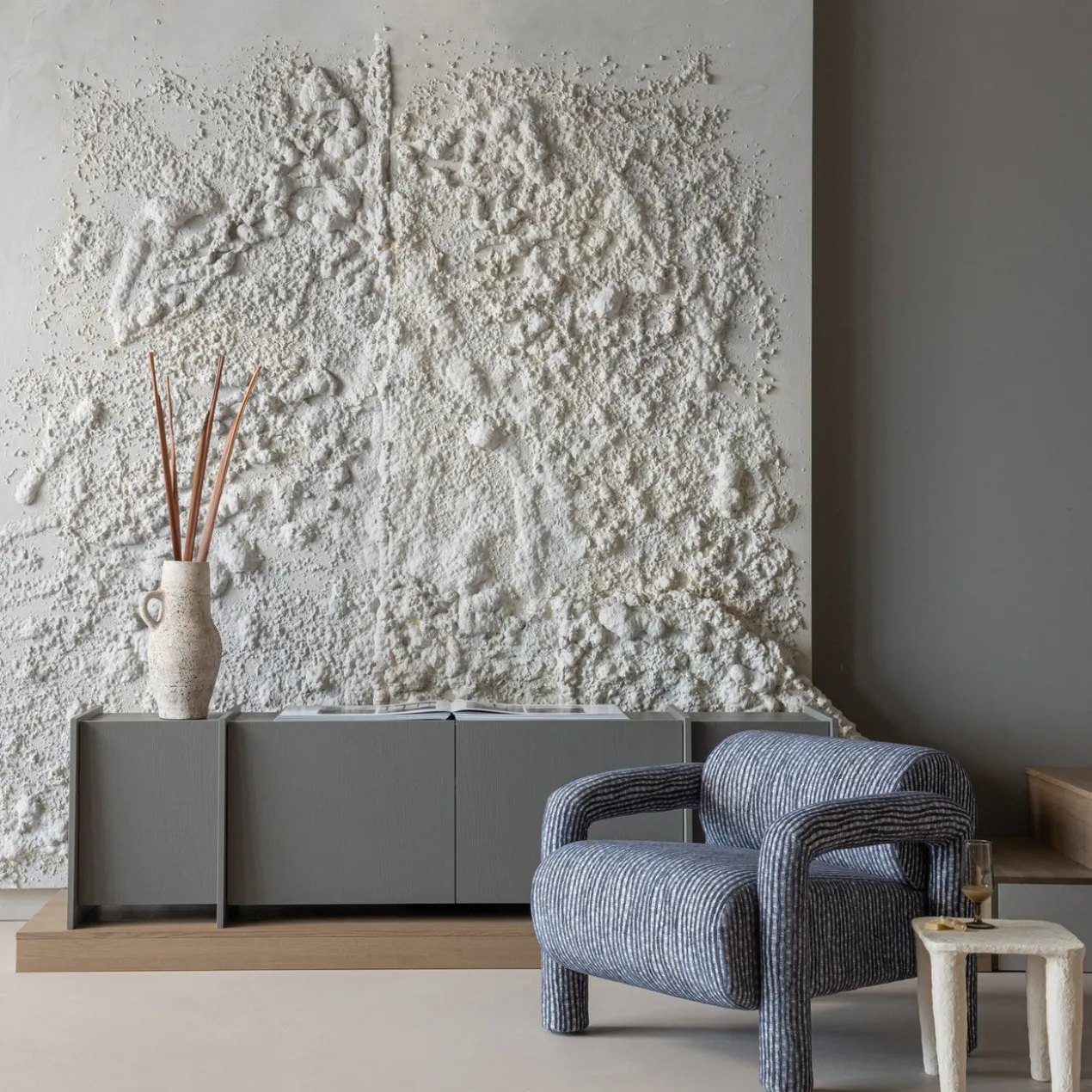 Sive decoratie kan klei zand