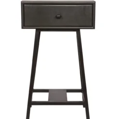 Skybox sidetable mangohout/metaal zwart