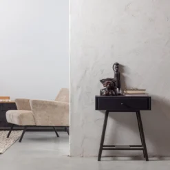 Skybox sidetable mangohout/metaal zwart