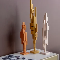 Skyline sculpture mustard L