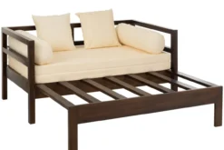 Slaapbank Carry Donkerbruin/Beige