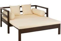 Slaapbank Carry Donkerbruin/Beige