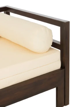 Slaapbank Carry Donkerbruin/Beige