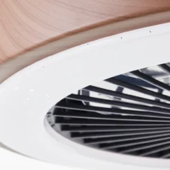 SLIMLINE PLAFONDVENTILATOR NATURE/ZWART