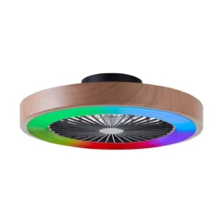 SLIMLINE PLAFONDVENTILATOR NATURE/ZWART