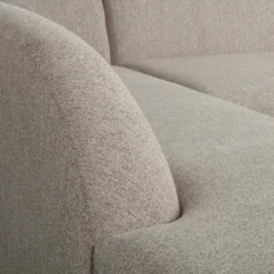 Sloping hoekbank links naturel melange