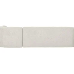 Sloping hoekbank rechts pearl melange