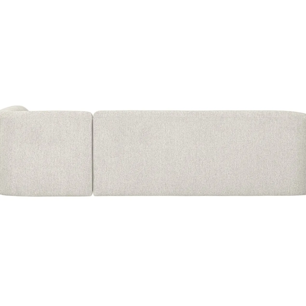Sloping hoekbank rechts pearl melange