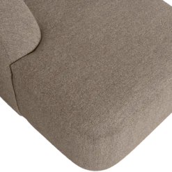 Sloping u-vorm bank lichtbruin melange