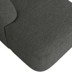 Sloping u-vorm bank melange grijs/zwart