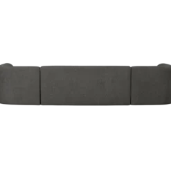 Sloping u-vorm bank melange grijs/zwart