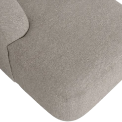 Sloping u-vorm bank off white melange