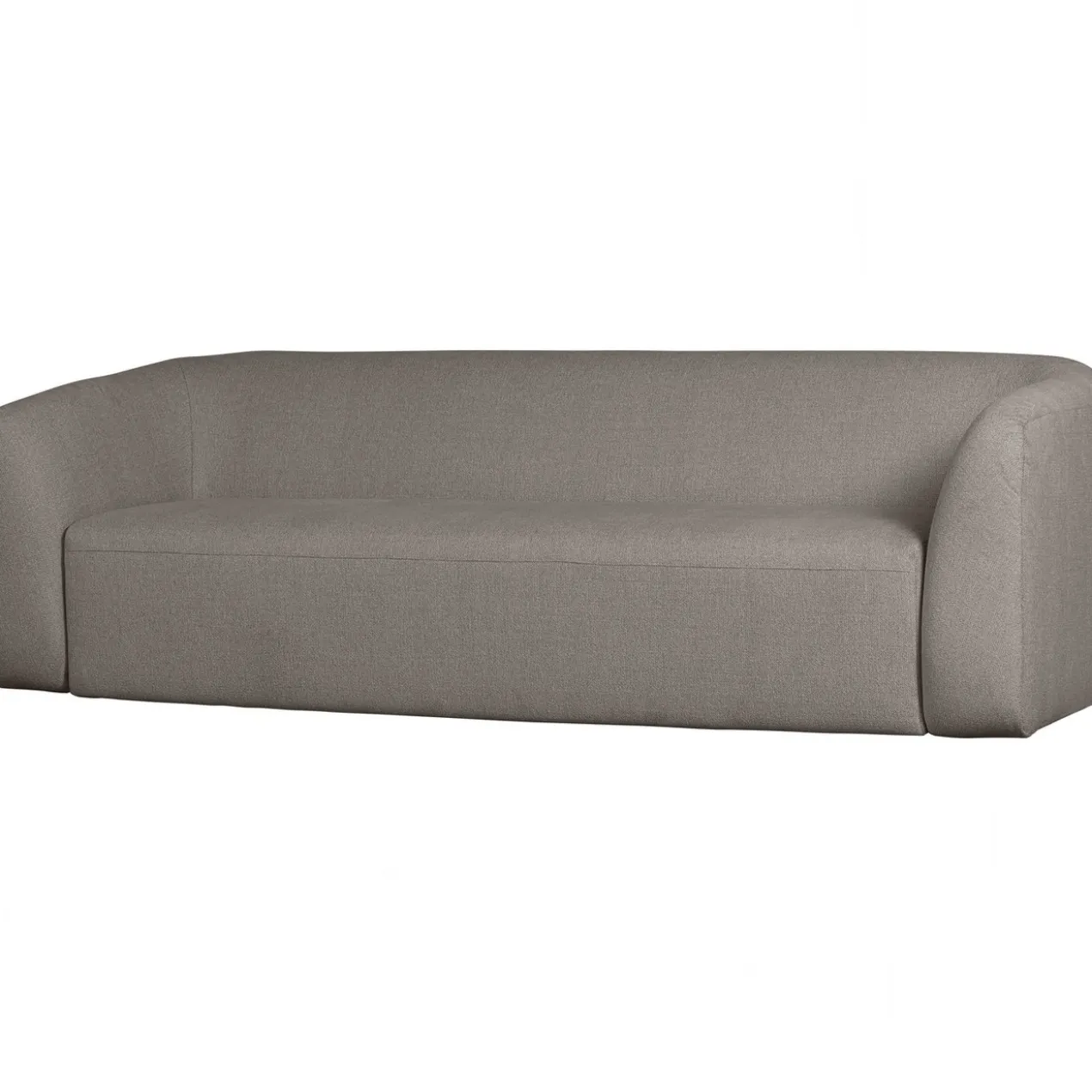Sloping 3-zits bank grijs melange