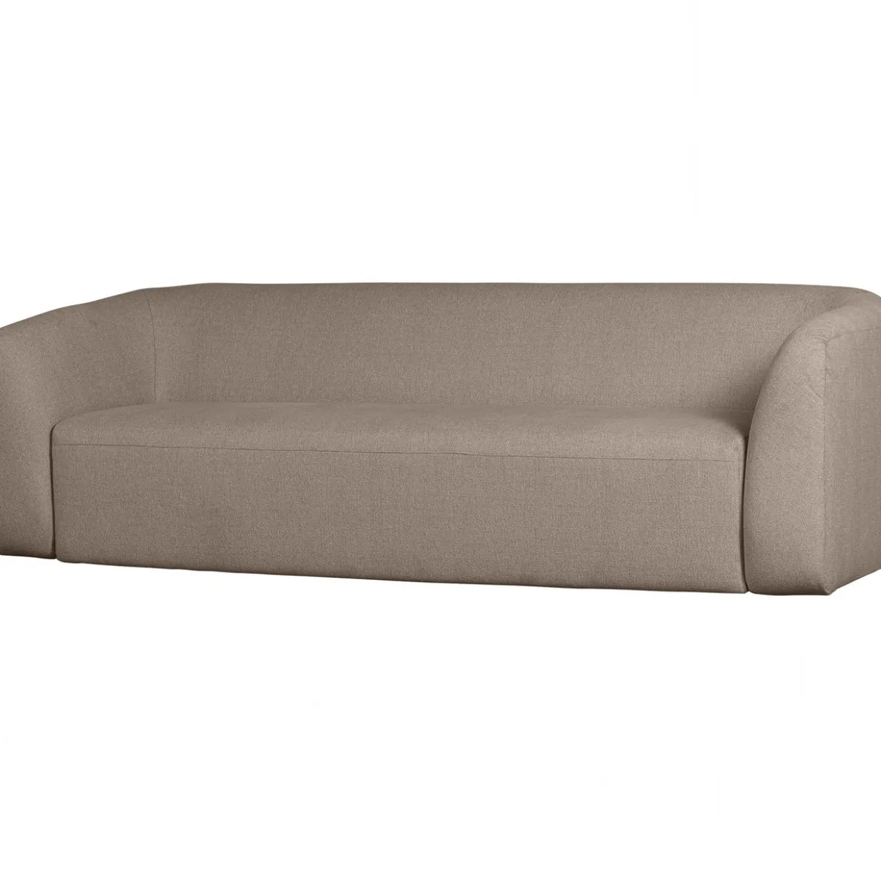 Sloping 3-zits bank lichtbruin melange