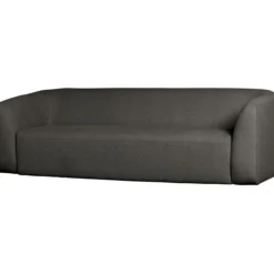 Sloping 3-zits bank melange grijs/zwart