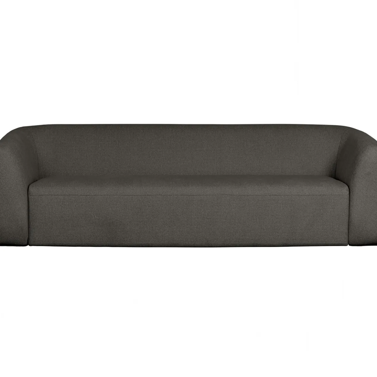 Sloping 3-zits bank melange grijs/zwart