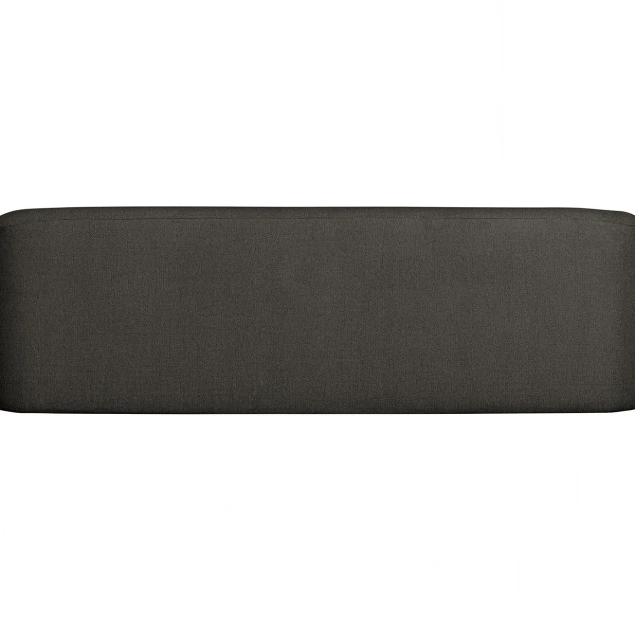 Sloping 3-zits bank melange grijs/zwart