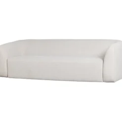 Sloping 3-zits bank pearl melange