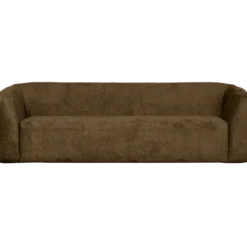 Sloping 3-zits bank structure velvet brass