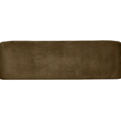 Sloping 3-zits bank structure velvet brass